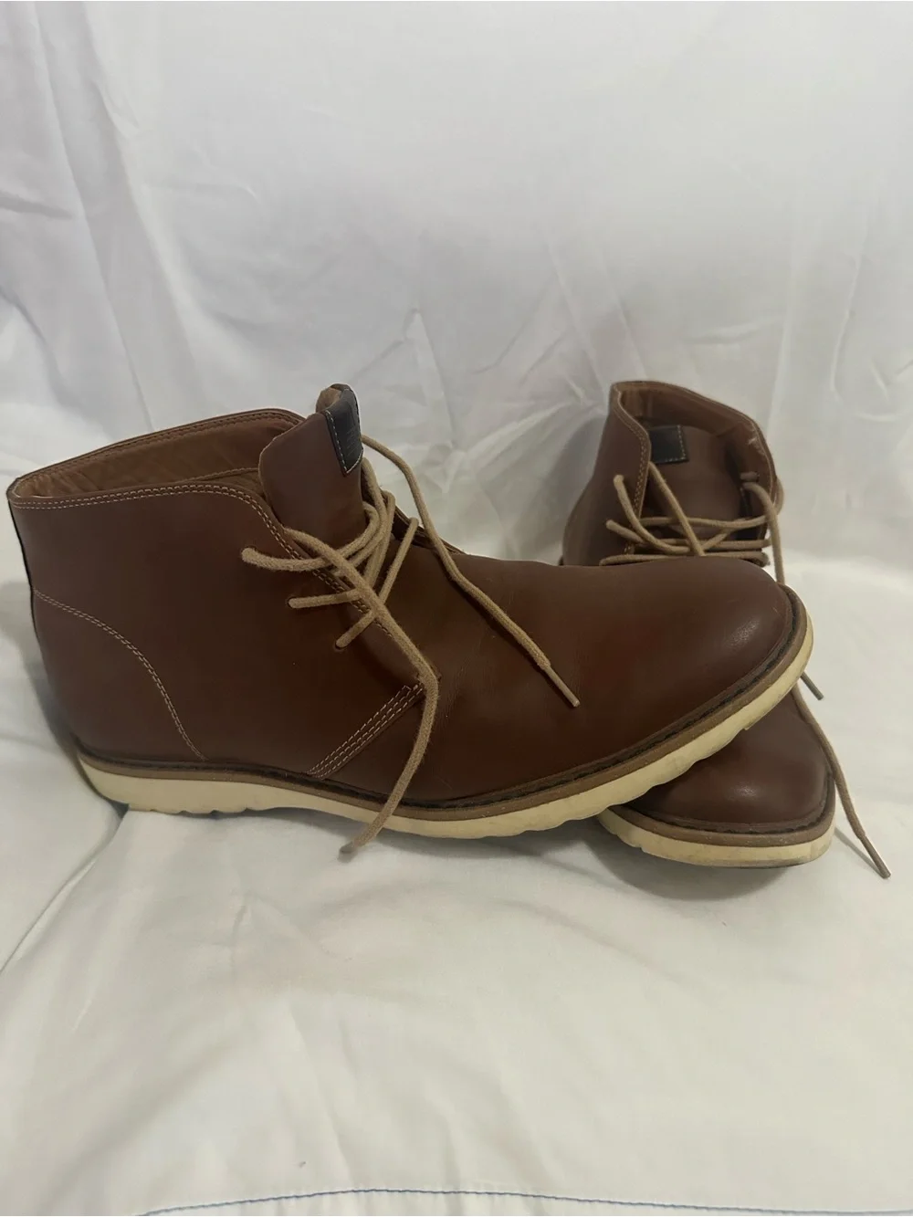 Aldo Brown Leather Chukka Boots
